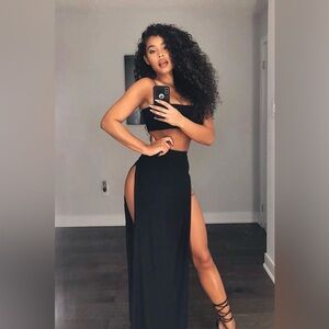 XS Mariah Slit Skirt Set